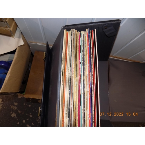 152 - Box of Vinyl LPs in Carry Box