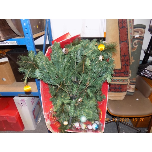 213 - 6ft Cone Christmas Tree with Baubles