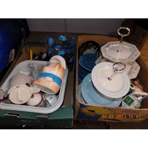 46 - 2 Boxes of Mixed Pottery