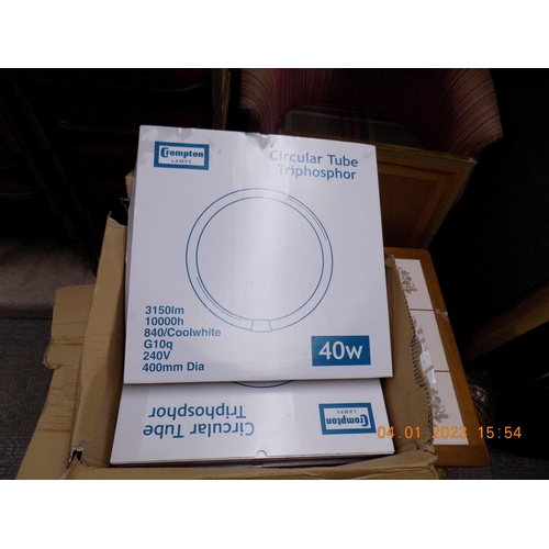 52 - Box of New Circular Tube 40w Bulbs