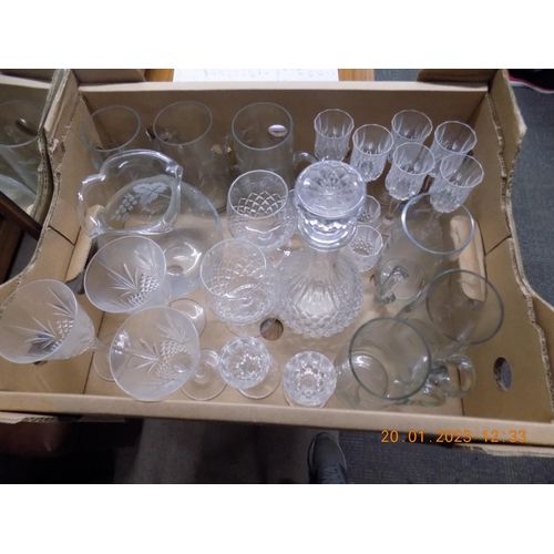 118 - Box of Glass Sets, Decanter and Jug