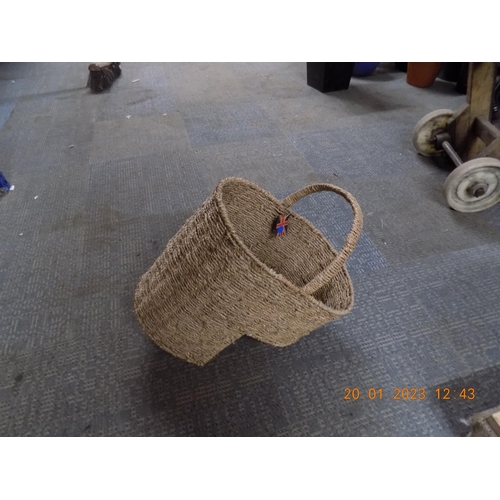 124 - Wicker Step Basket