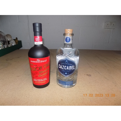 157 - Bottle of Cazcabel Tequila and Passion Star Martini Cocktail