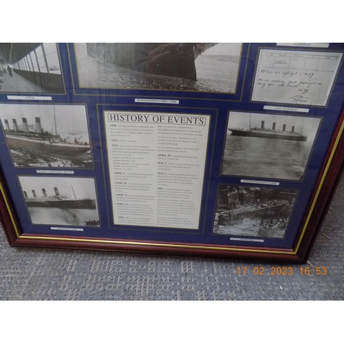 311 - Large 'History of Events' Titanic Picture