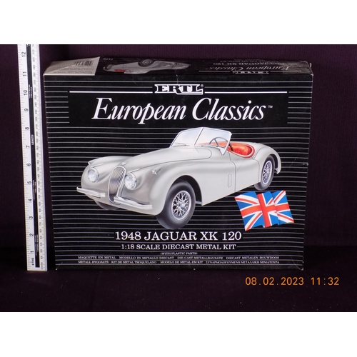 ERTL European Classics 1948 Jaguar 120 1:18 Scale Diecast Metal Kit