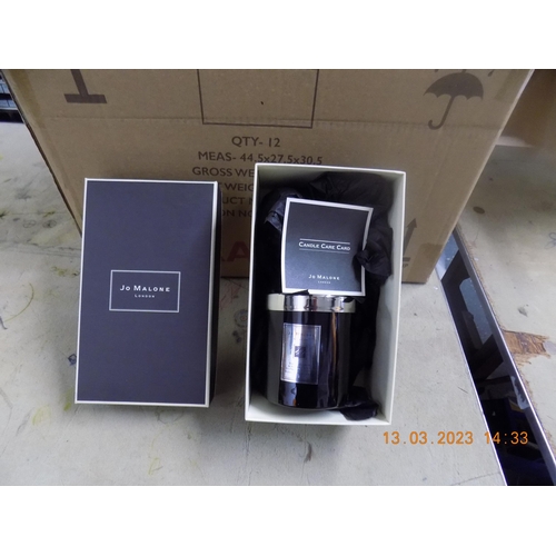 247 - 12 Jo Malone Dark Amber & Ginger Lily Scented Candles