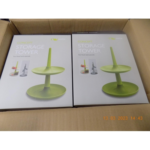 257 - Box of 12 Storage Towers