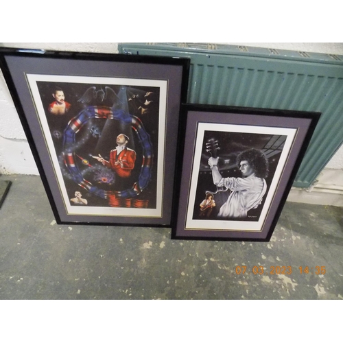 299 - Freddy Mercury (The Majestic Musician) Picture and Brain May Picture with COA