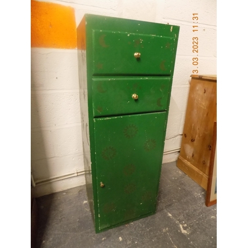 283 - Vintage Green Drawer Unit