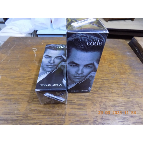 199 - 2 Boxes of Armani Code Gorgio Armani 75ml Dupes