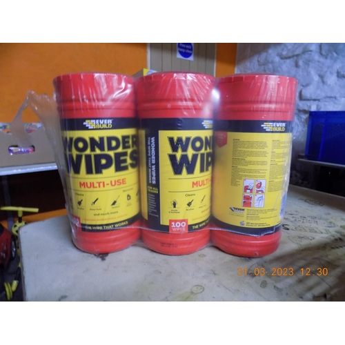 257 - Pack of 6 Trade Wonder Wipes