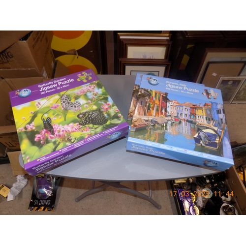 19 - 4 New Jigsaws. 2 Italy and 2 Butterfly