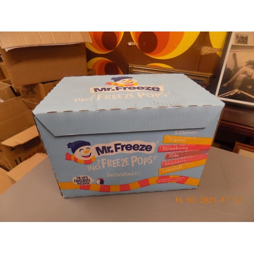 20 - Box of 140 Freeze Pops BBE 02/23