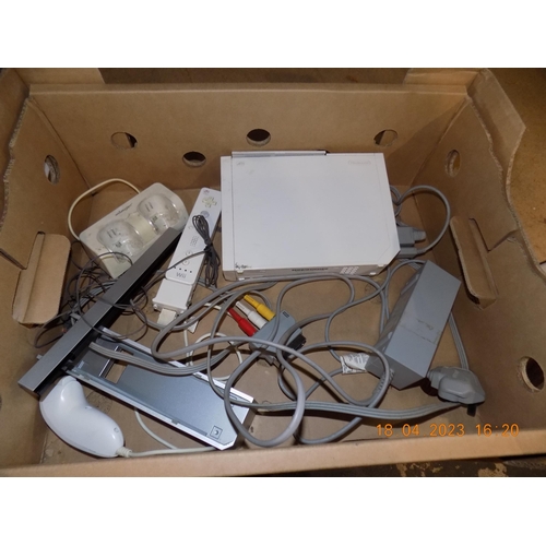 110 - Wii Console, and Controllers w/o