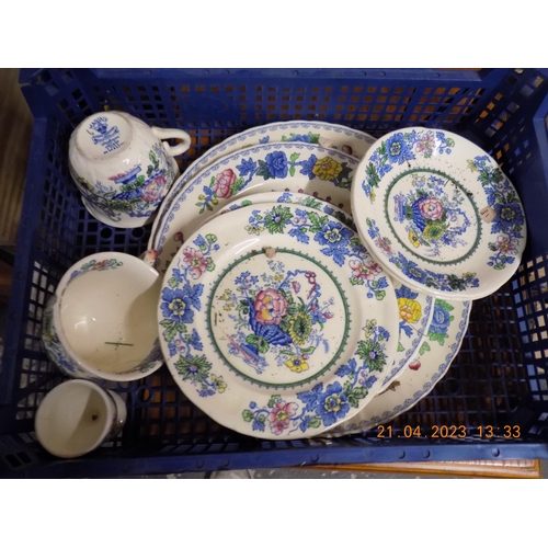 273A - Basket of Masons Tea Set