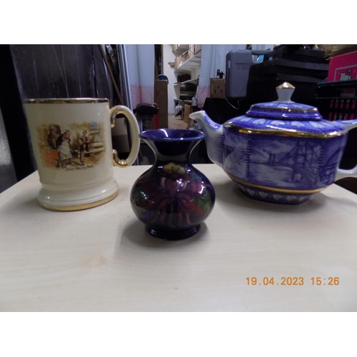 358 - 3 Items of Collectable Pottery. Inc Ringtons, Arthur Wood and Moorcroft