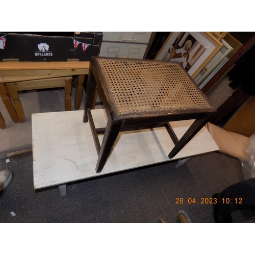 419 - Coffee Table and Stool