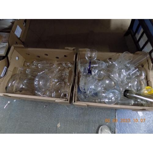 43 - 2 Boxes of Glassware