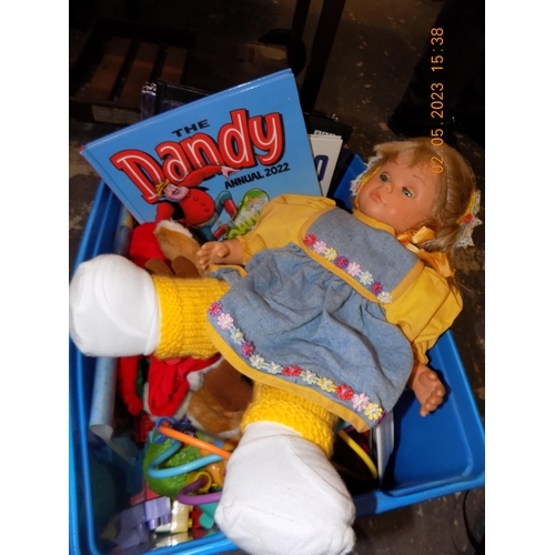 97 - Box of Children's Toys and Annuals