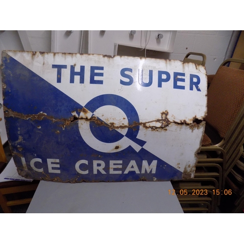 577 - Ice Cream Enamel Sign