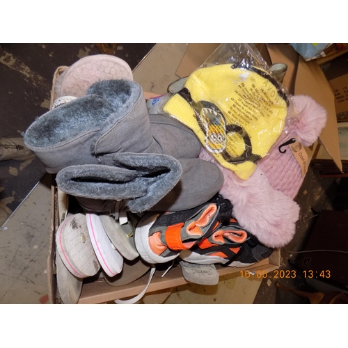 114 - Box of Shoes and Hats