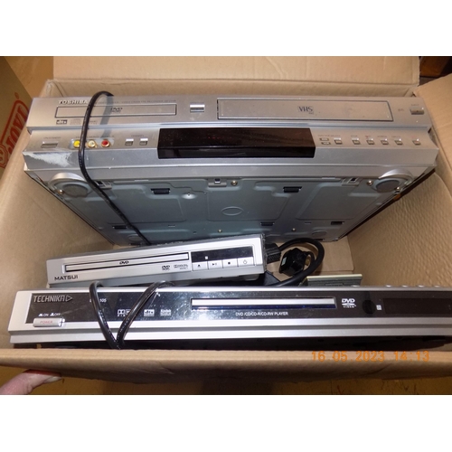 132 - Toshiba DVD/VHS and Technika DVD Player and Matsu DVD Player untested