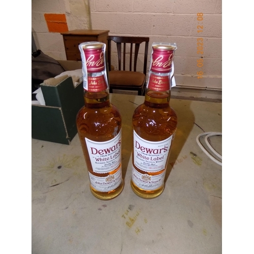 55 - 2 Bottles of Dewar's White Label Scotch Whiskey