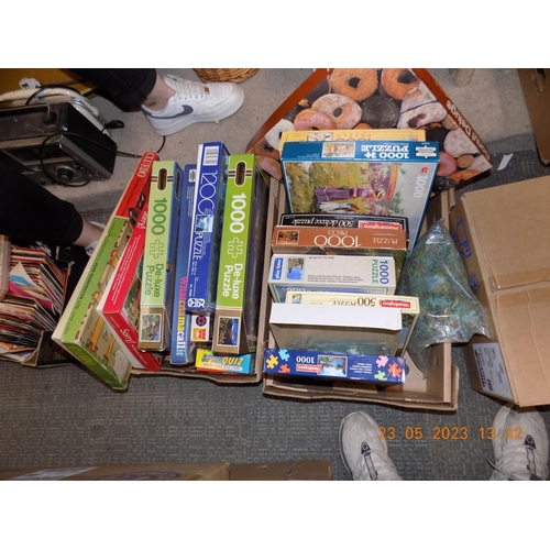 20 - 2 Boxes of Jigsaws and Games