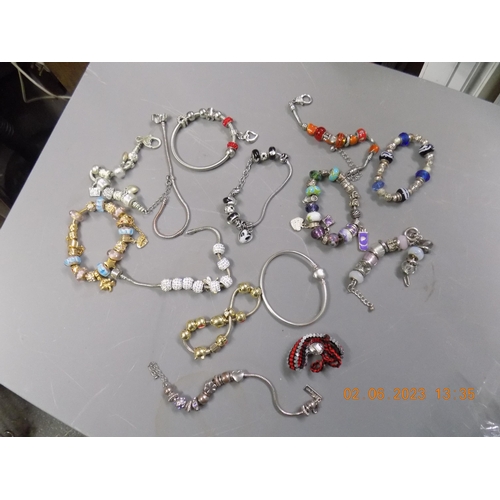 546 - Selection of Charm Bracelets