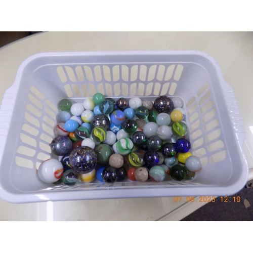 198 - Basket of Large Marbles