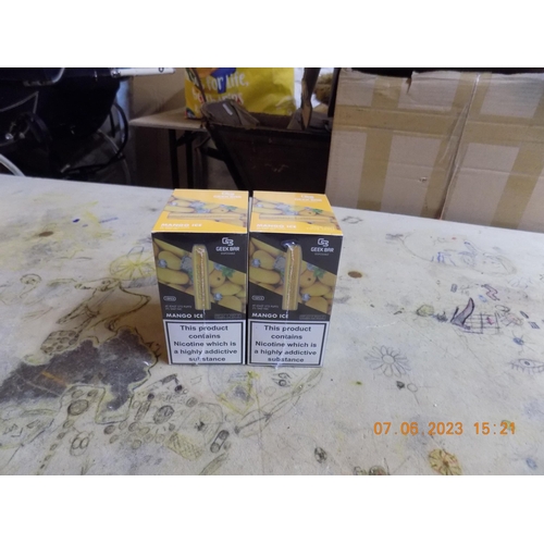 238 - 2 Boxes of Geek Bar Vapes Mango Ice