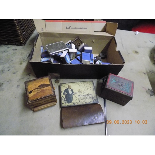 260 - Box of Tobacconist Items and Match Boxes