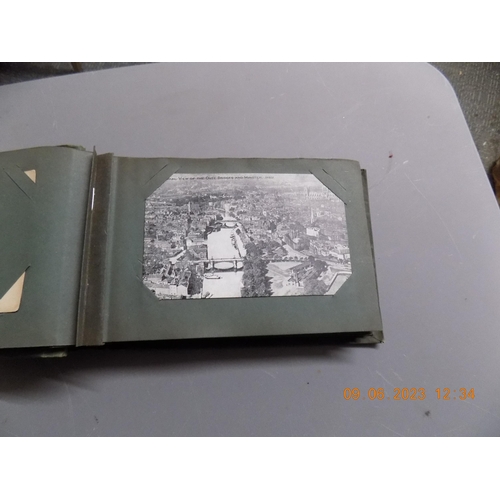 539 - Postcard Album with Topographical Postcards & Some Loose Comic Cards