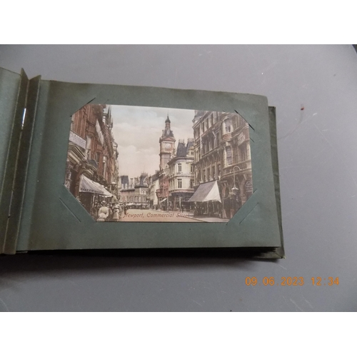 539 - Postcard Album with Topographical Postcards & Some Loose Comic Cards