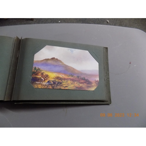 539 - Postcard Album with Topographical Postcards & Some Loose Comic Cards