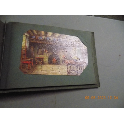 539 - Postcard Album with Topographical Postcards & Some Loose Comic Cards