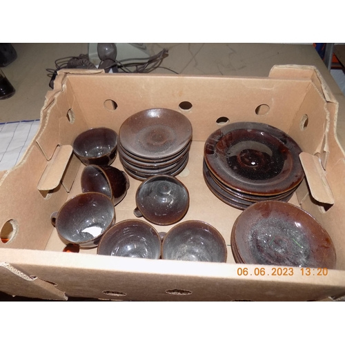 58 - Box of Stoneware Tea Set