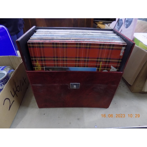 231 - 2 Cases of Mixed Vinyl LP's and 45's