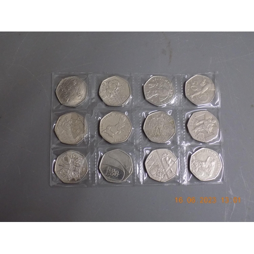 507 - Selection of Collectable 50p's