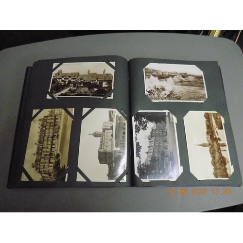 522 - A Vintage Postcard Album with 300+ unsorted all Early 1900's Postcard.  They are mainly UK Topograph... 