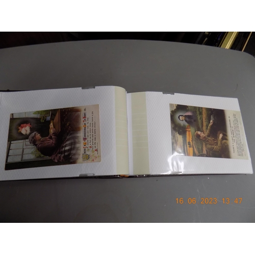 540 - Album Full of Postcards. Inc. Silks etc