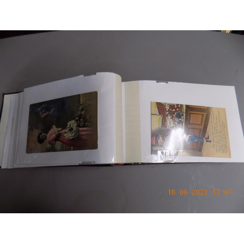 540 - Album Full of Postcards. Inc. Silks etc