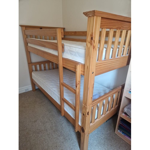 418 - Pine Bunkbeds with bolts - No Mattresses