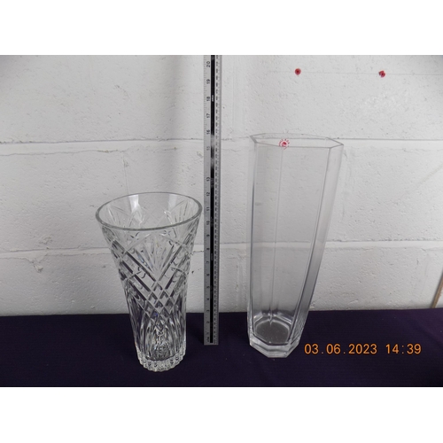 20 - ASA Glass Vase and a Crystal Vase