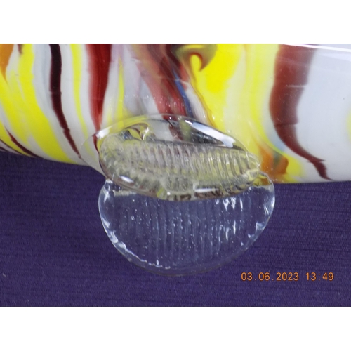 3 - 2 Large Murano Glass Fish