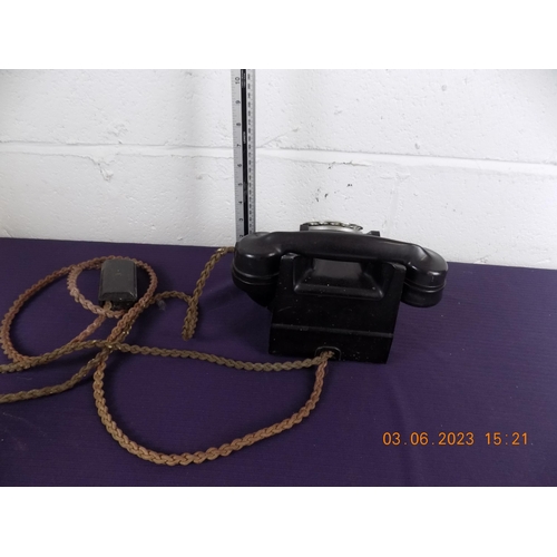 37 - 1950's Bakelite Phone