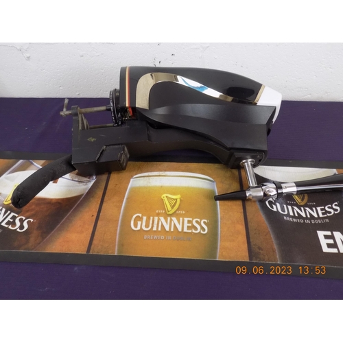 94 - Guinness 1990's Bar Pump and Bar Runner