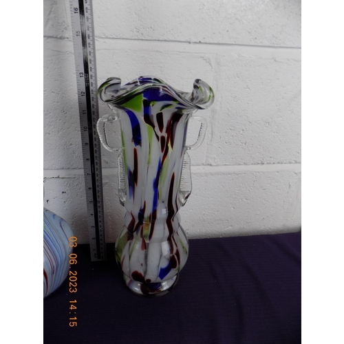 5 - 2 Murano Glass Vases