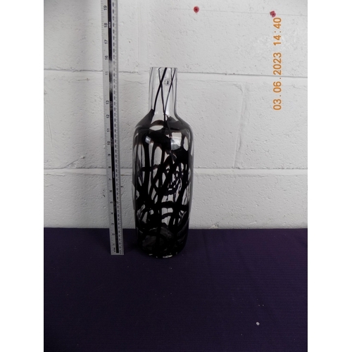 21 - Unusual Handblown Glass Vase