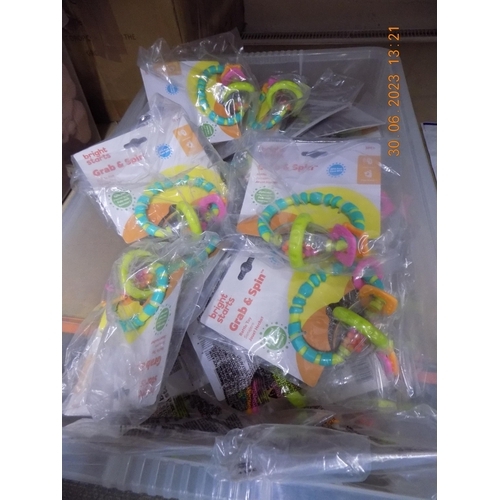 153 - Tub of Baby Rattles